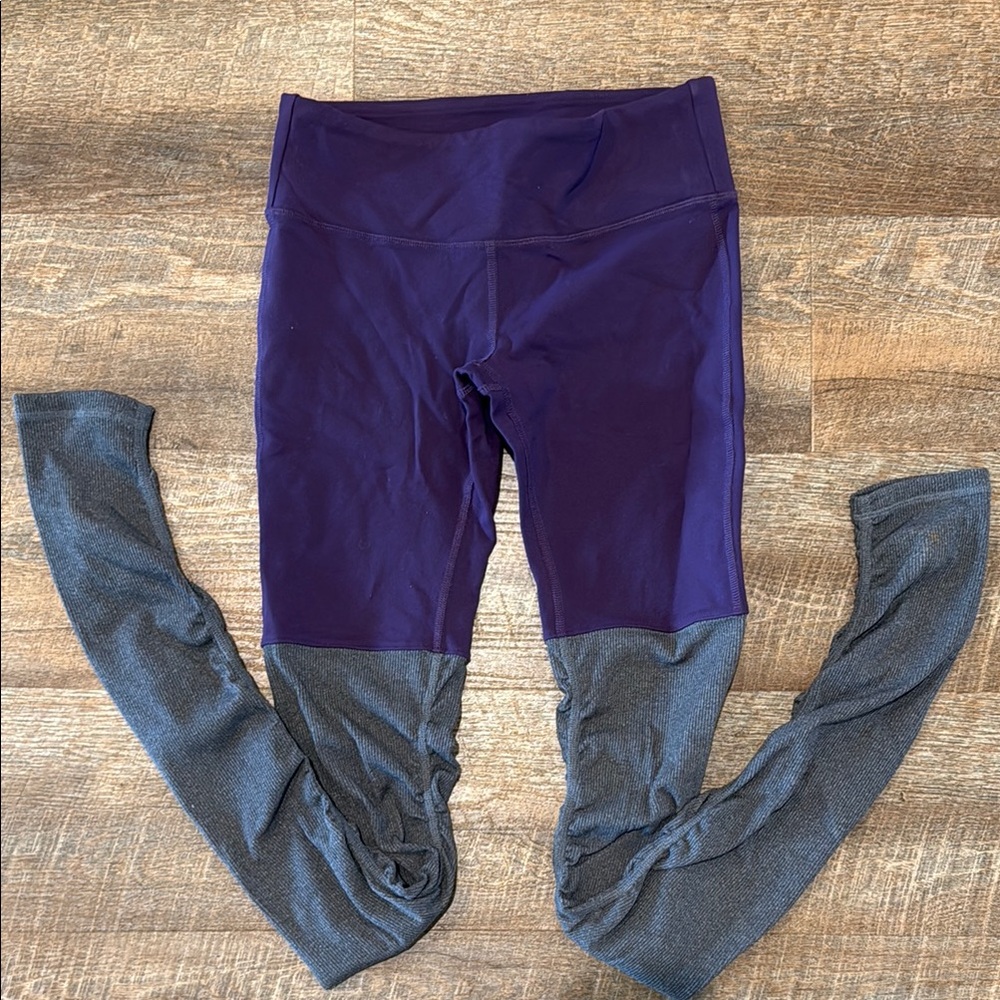 ALOyoga Purple and Gray Goddess Legging size small
